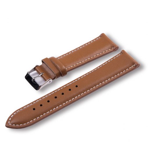 Watch Band für X-WATCH QIN - Light Cognac Brown – Bild 3