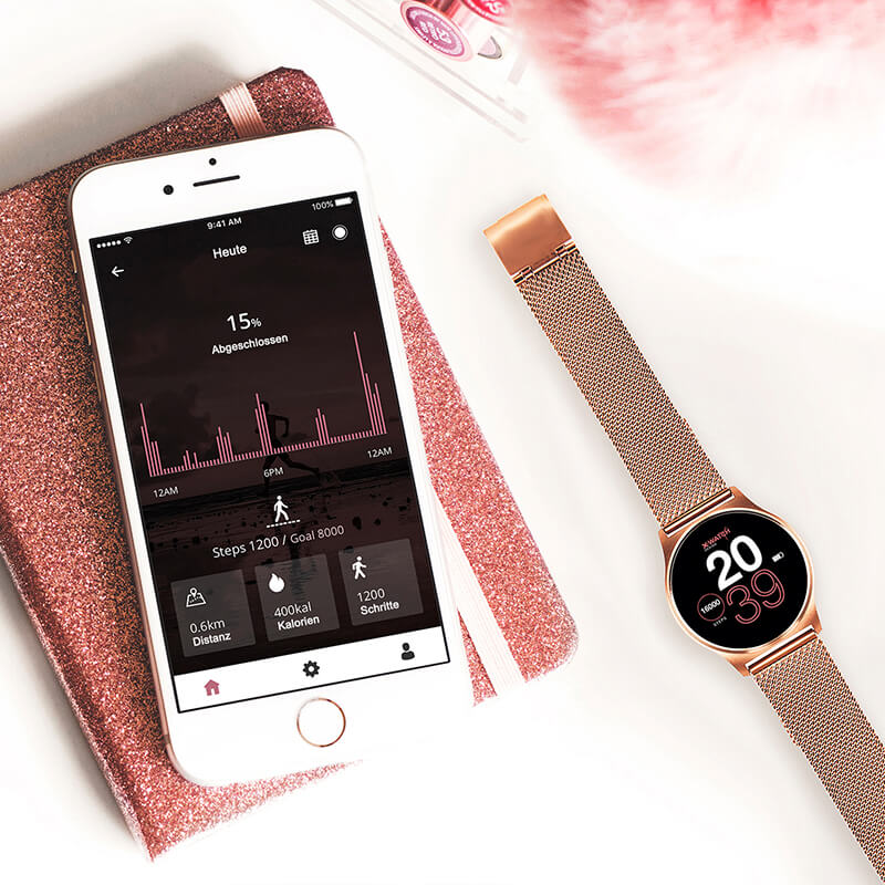 2 in 1 Damen Smartwatch & Fitnesstracker Damen Joli XW Pro