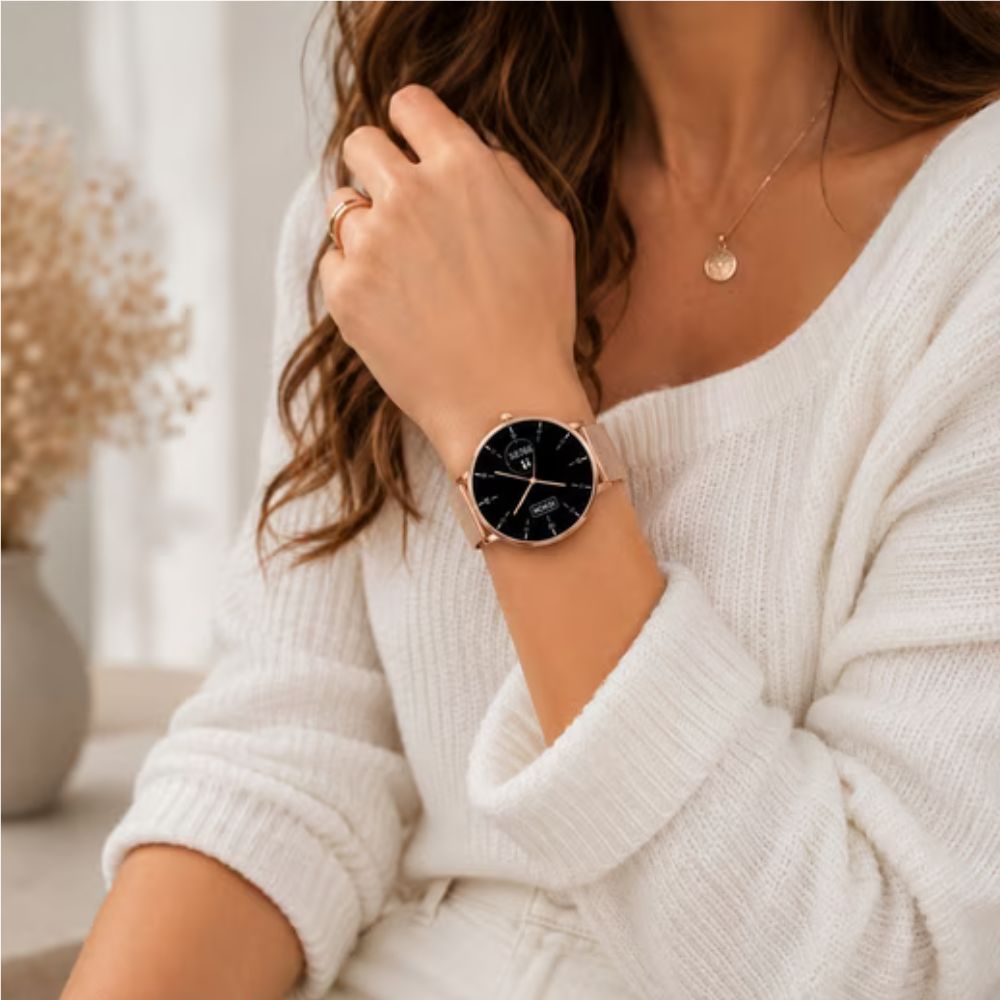 SIONA 2 Damen Smartwatch Roségold – Fitnessuhr, AMOLED, IP68, 7 Tage Akku – Bild 2