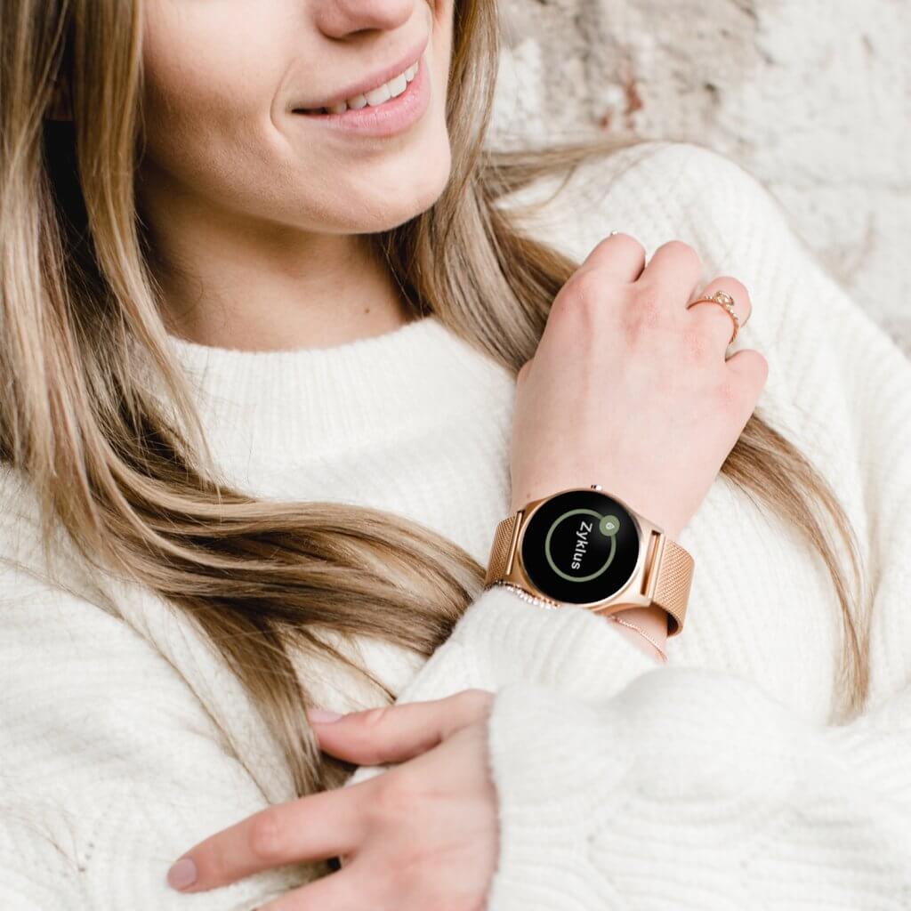 Damensmartwatch Gold