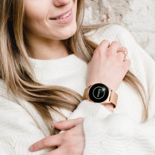 Damensmartwatch Gold
