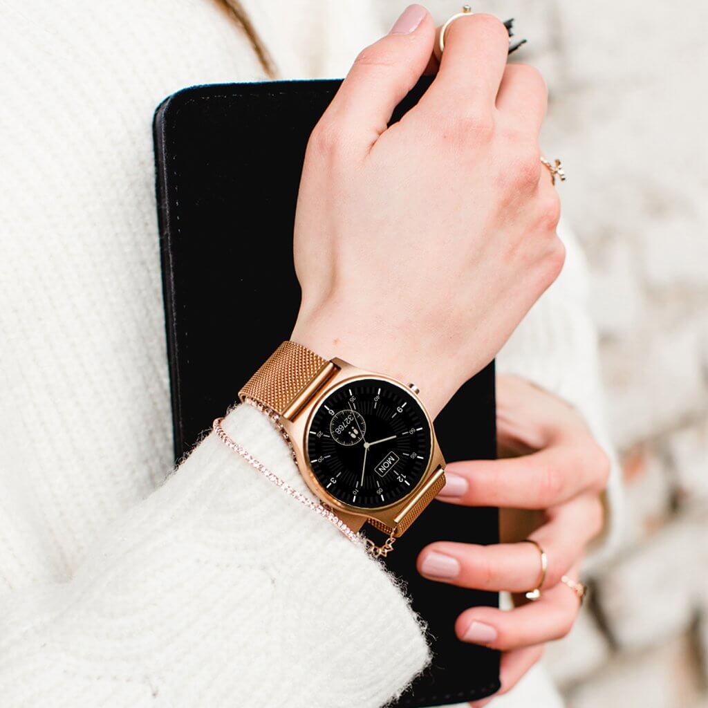 Damen Fitness Uhr Gold