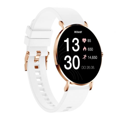 SIONA2  |  Damen Smartwatch rosegold | Neueste Generation weiss – Bild 9