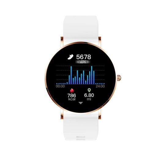 SIONA2  |  Damen Smartwatch rosegold | Neueste Generation weiss – Bild 5