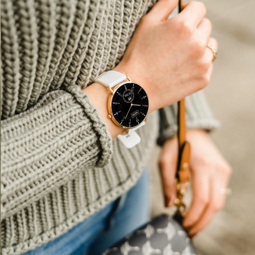 SIONA2  |  Damen Smartwatch rosegold | Neueste Generation weiss – Bild 4