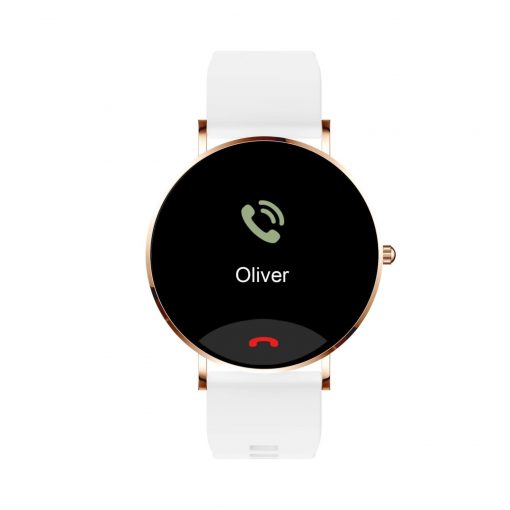 SIONA2  |  Damen Smartwatch rosegold | Neueste Generation weiss – Bild 3