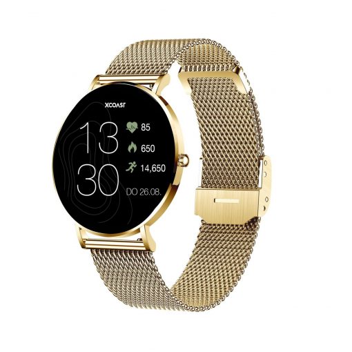 Goldene SIONA2 Damen Smartwatch (Artikelnummer 570458) mit AMOLED-Farbscreen