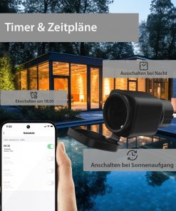XCOAST Outdoor-Smart-Steckdose mit WLAN-Steuerung