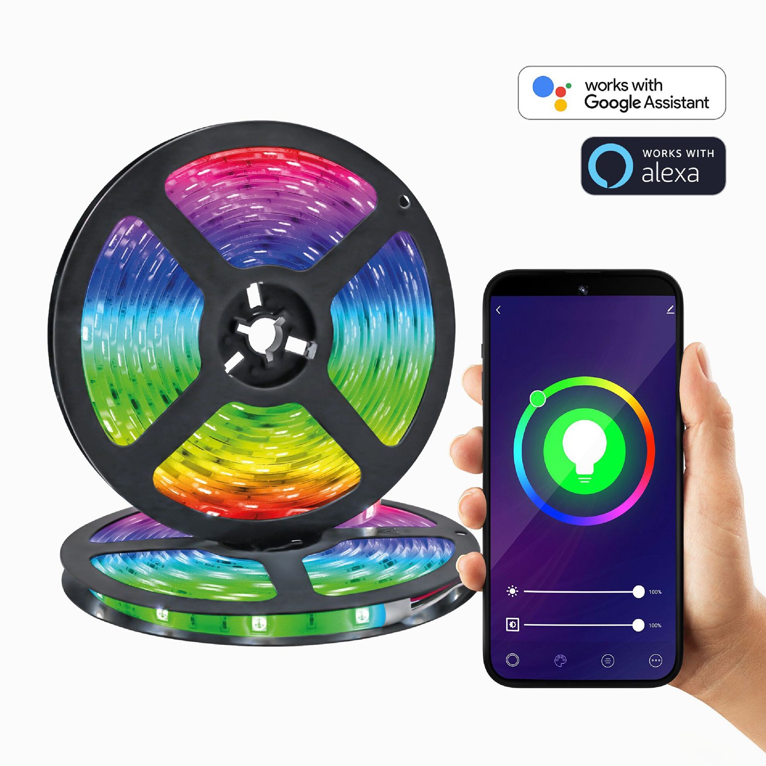 App-gesteuertes LED-Band - 16 Mio Farben RGBW - 2m – Bild 5
