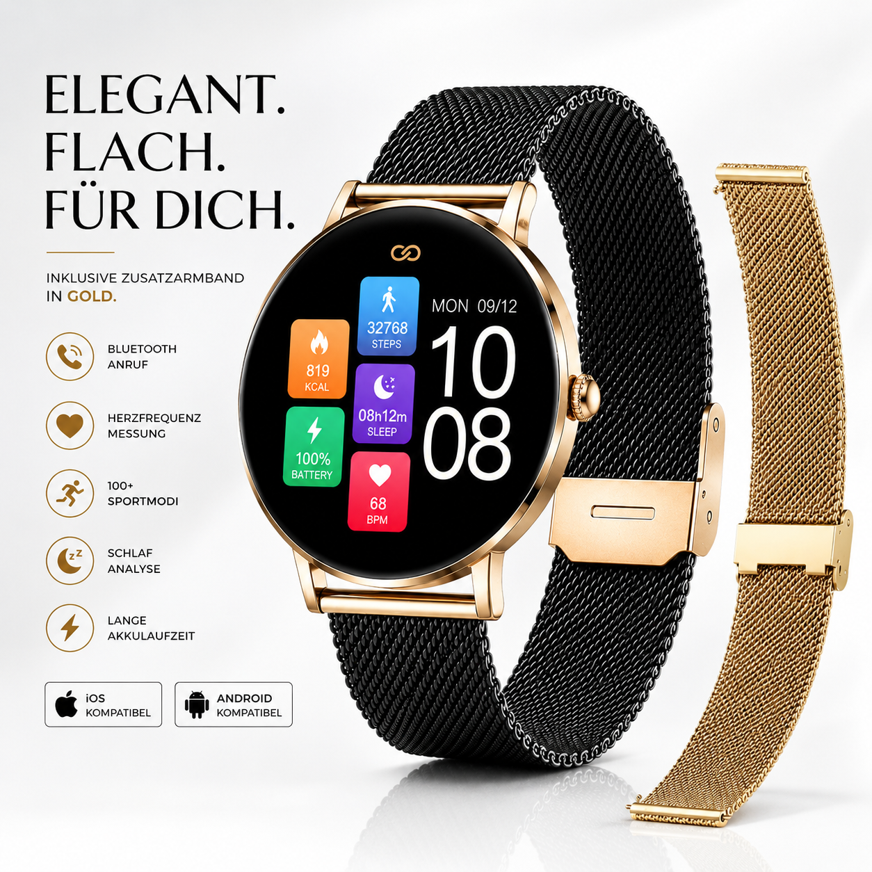 Elegante Fitnessuhr Damen