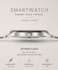 Damen Smartwatch mit Kalender und Wetteranzeige