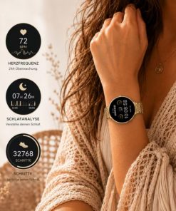Hochwertige Damen Smartwatch im Schmuckdesign