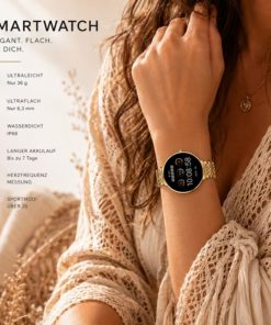 Smartwatch Damen kompatibel mit Android und iPhone