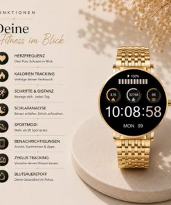 Minimalistische Uhr mit Smartwatch Funktionen