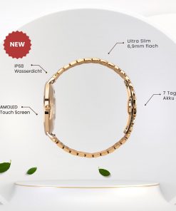 Damen Smartwatch elegant rund