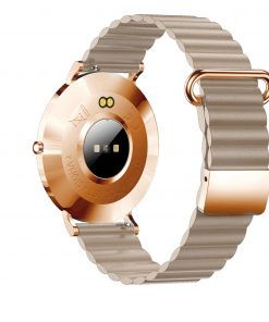 Smartuhr mit Puls rund Roségold