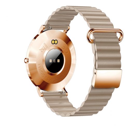 Smartuhr mit Puls rund Roségold