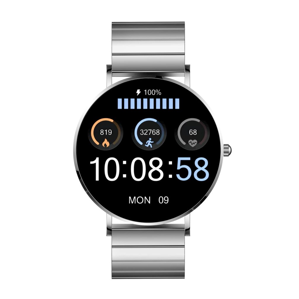 SIONA2 Smartuhr Silber Unisex Smartwatch klein