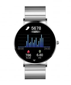 Frauen Smartwatch SIONA2 Edelstahl silber Gliederarmband