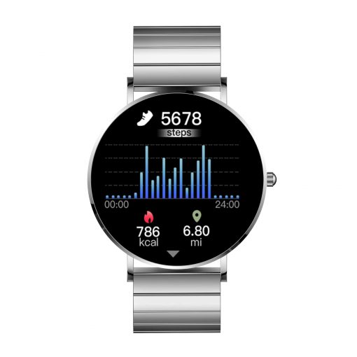 Frauen Smartwatch SIONA2 Edelstahl silber Gliederarmband