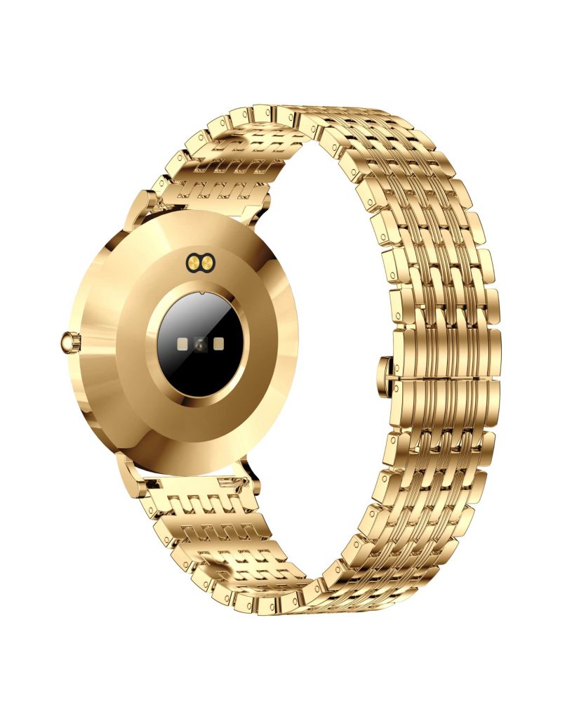 XCOAST 570479-G-Damen Smartwatch gold elegant mit Puls