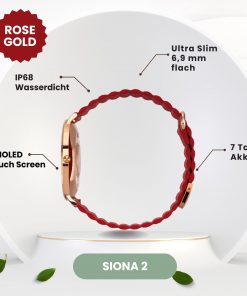 XCOAST 570480-G Damen Smartwatch SIONA2 Wave Rot