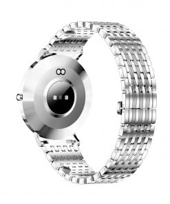 SIONA 2 Elegance Silver Damenuhr mit Schrittzähler und Blutdruck rund - silber
