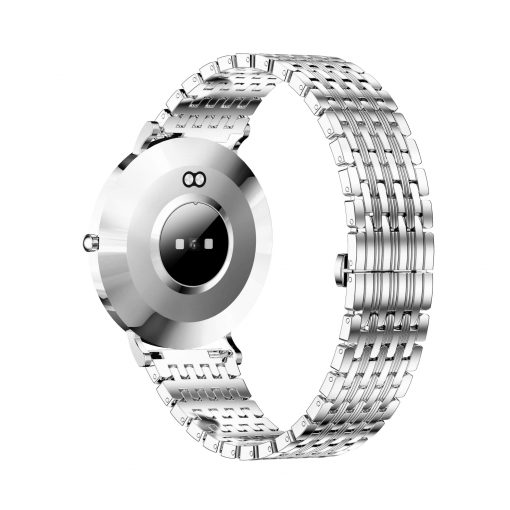 SIONA 2 Elegance Silver Damenuhr mit Schrittzähler und Blutdruck rund - silber