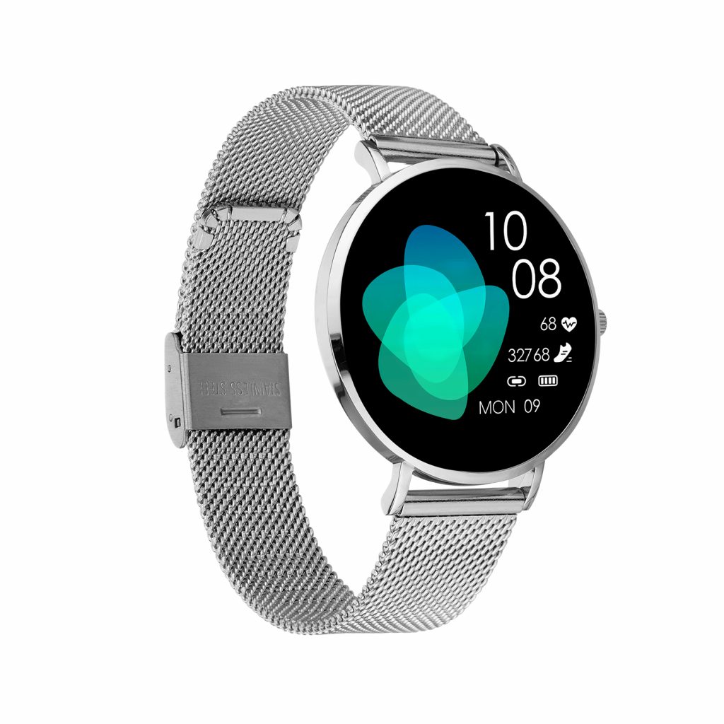 SIONA2 Nano Smartuhr rund klein mit Puls und Blutdruck