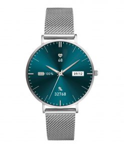 XCOAST 570482-G Smartwatch flach klein Smartuhr SIONA2 Nano silber