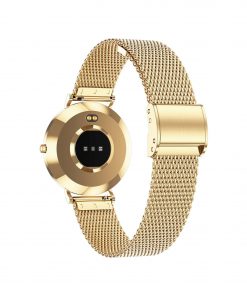 Mini Smartwatch Smartuhr Gold Damen Pulsuhr Sportuhr