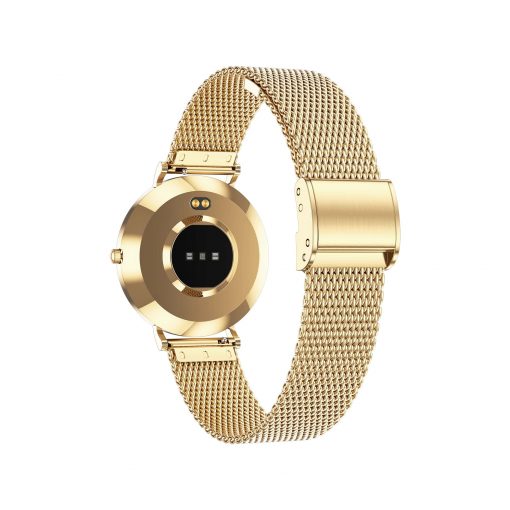 Mini Smartwatch Smartuhr Gold Damen Pulsuhr Sportuhr