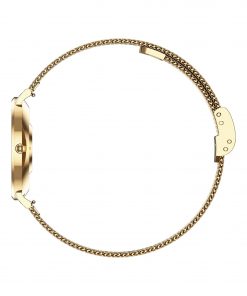 Mini Smartwatch Smartuhr Gold Damen Pulsuhr Sportuhr