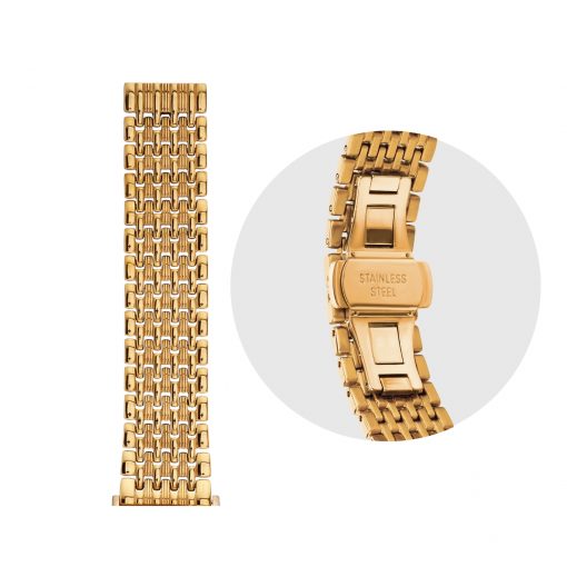 Elegantes Citrin Gold Wechselarmband für Smartwatches