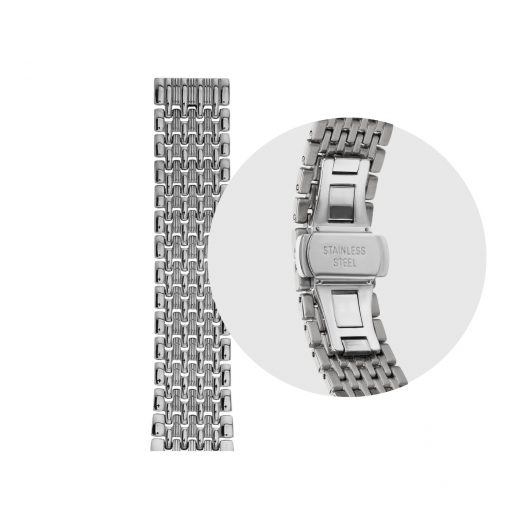 Elegance Silber Edelstahl-Wechselarmband – Luxuriöse Strickoptik für SIONA2 – Bild 2