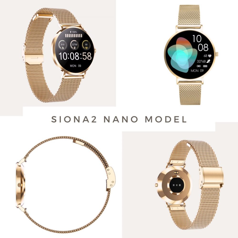 Kleine elegante Damen Smartwatch Roségold