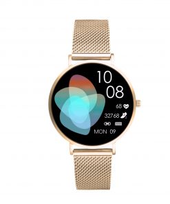 Ultraflache Damen Smartwatch Roségold mit AMOLED-Display