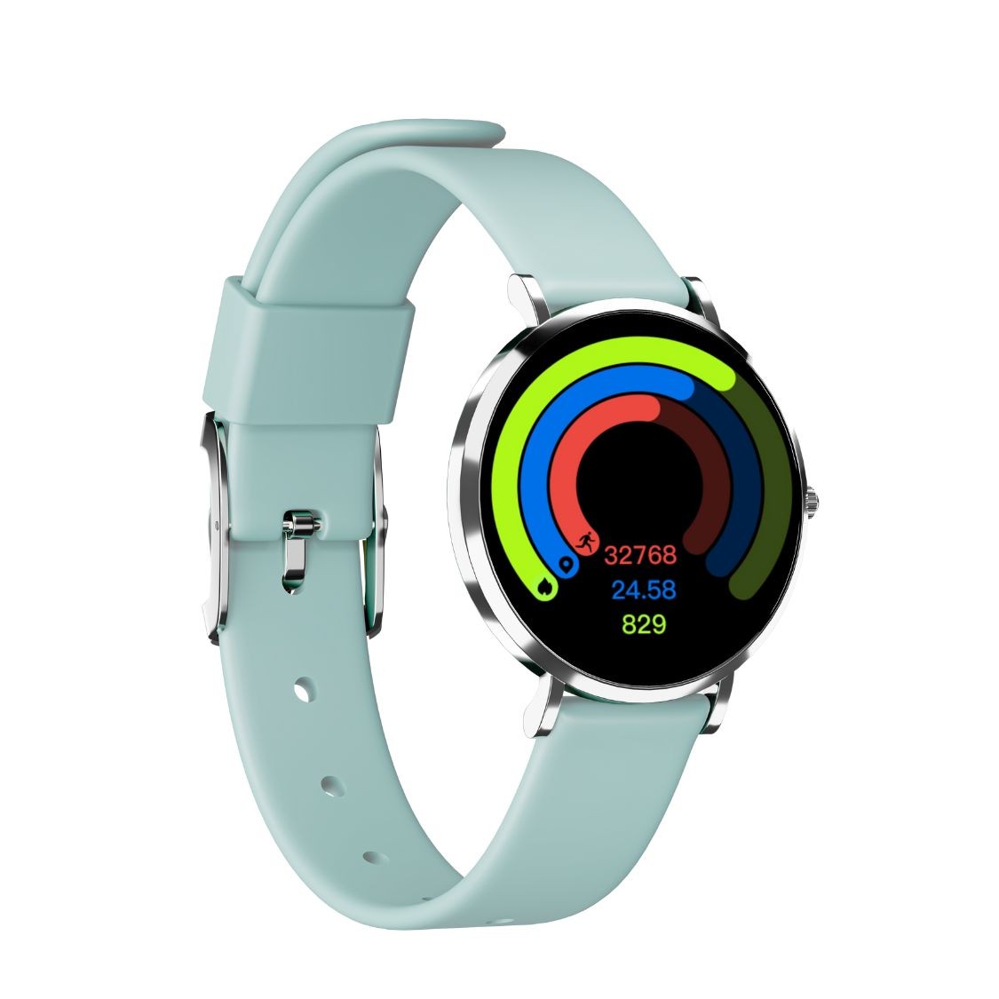 Mintgrüne Smartwatch mit Spielen für Kinder