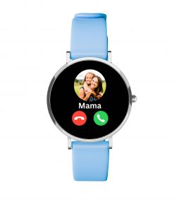 Himmelblaue Kinder Smartwatch sicher