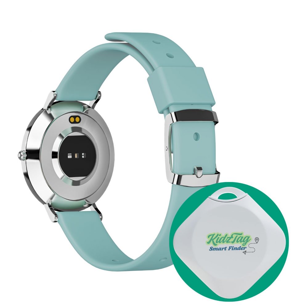 Mintgrüne Smartwatch für Kinder mit Telefonfunktion