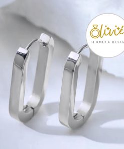 Elegante Damen-Ohrringe – silberfarben, leicht & modern