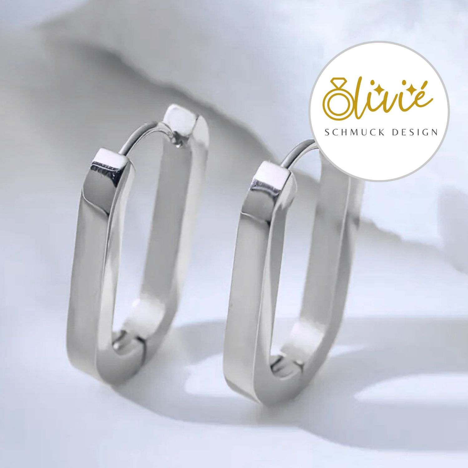 Elegante Damen-Ohrringe – silberfarben, leicht & modern