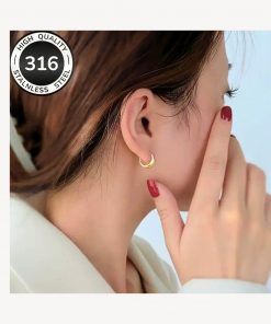 18K Gold Damen-Ohrringe – edel, minimalistisch & farbbeständig