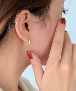 18K Gold Damen-Ohrringe – edel, minimalistisch & farbbeständig