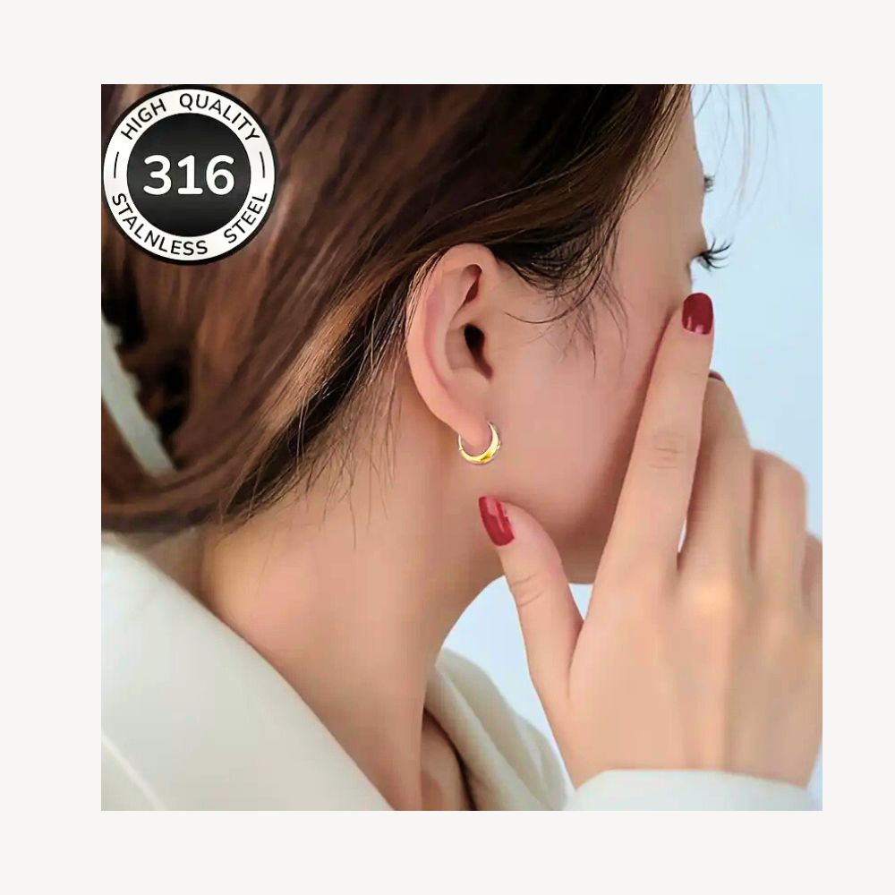 18K Gold Damen-Ohrringe – edel, minimalistisch & farbbeständig