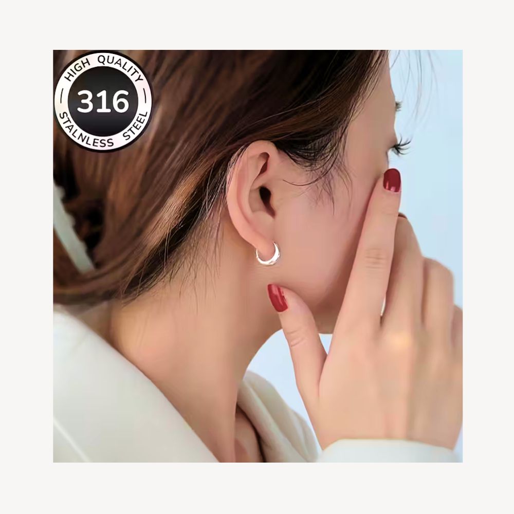 Zeitlose Edelstahl-Ohrringe in Gold – hypoallergen & langlebig