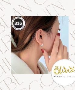 Silberne Damen Ohrringe – leicht, hypoallergen & stilvoll