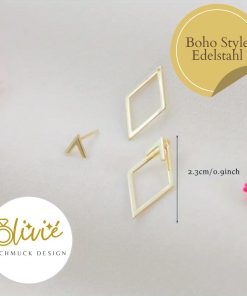 Damen Ohrstecker 18K vergoldet – hautfreundlich, elegant & ideal für empfindliche Haut
