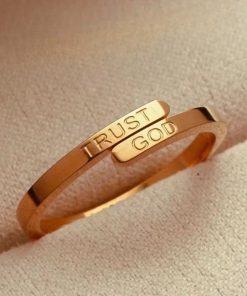 Geschenkidee Ring TRUST GOD