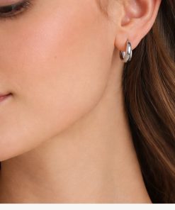 runde Ohrringe silber